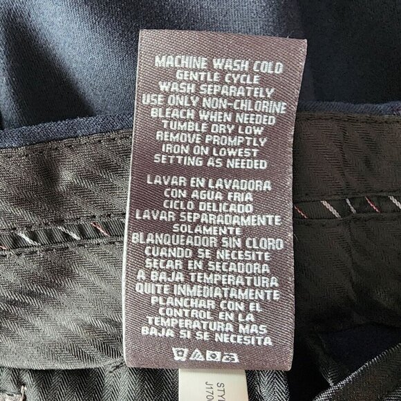 NWT Covington The Perfect Pant Flat Front Classic Fit Navy Blue Pants Mens 32X32 - Picture 7 of 10